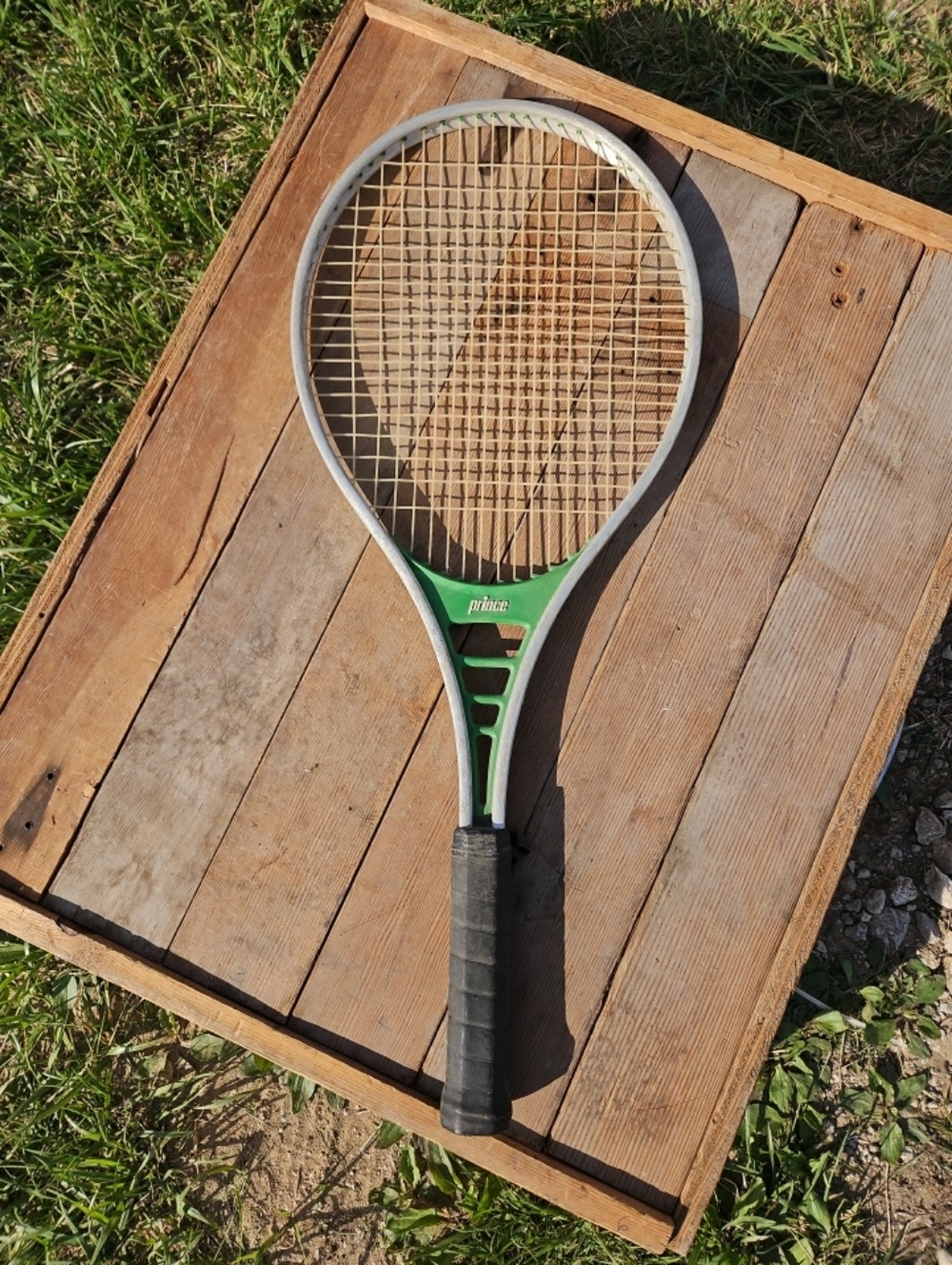 Vintage 80s Prince Classic Green Aluminum Tennis Racquet Racket